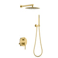 Sure 2 Way Wall Concealed Pressure Balance Shower System-AB502027 Brushed Gold