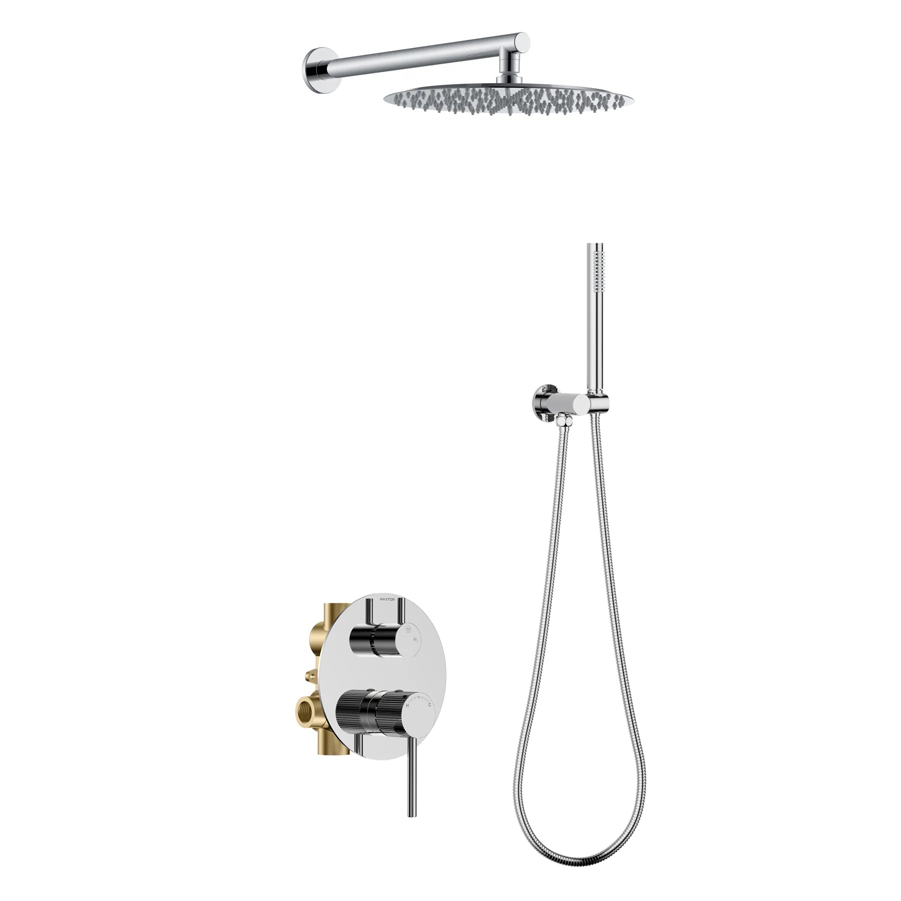 Sure 2 Way Wall Concealed Pressure Balance Shower System-AB502027