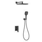 2 Way Wall Concealed Shower System With Brass Mixer & Shower-AB502068 Matte Black