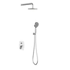 Kris 2 Way Wall Concealed Shower System With Handheld Shower AB502070 Chrome