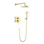 MAXTOR Circular 2-Way Wall Concealed Shower System AB502104 Brushed Gold