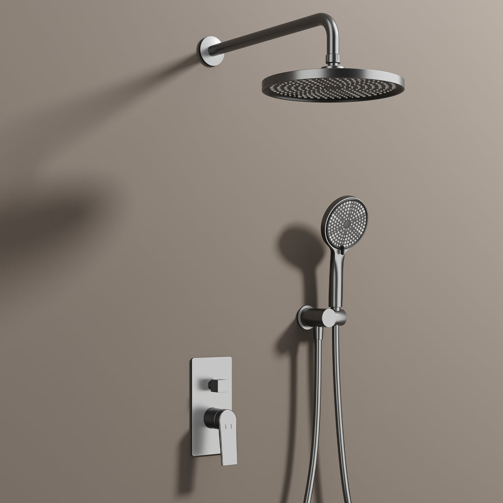 2 Way Wall Concealed Pressure Balance Shower System with Hand Shower-AB502164