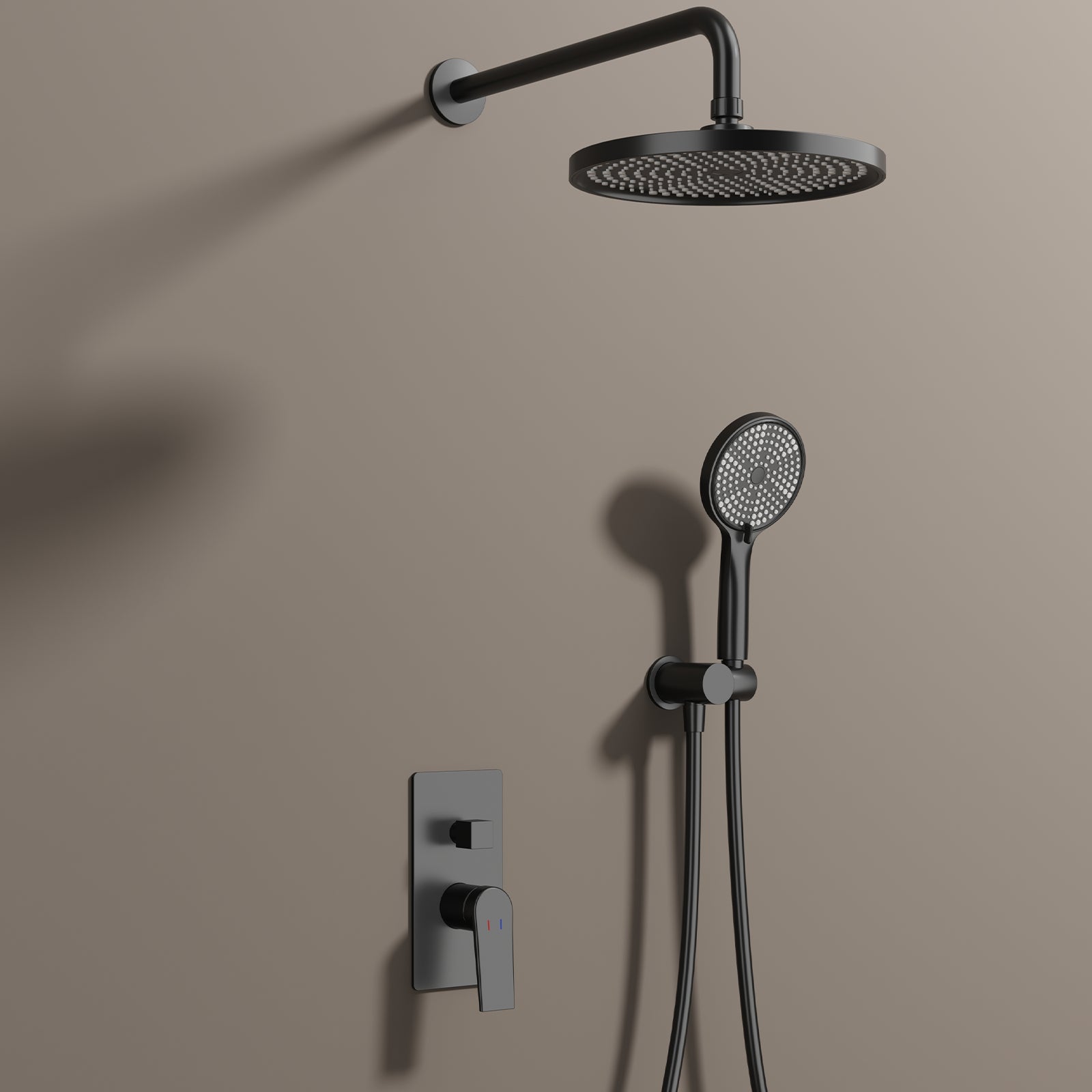 2 Way Wall Concealed Pressure Balance Shower System with Hand Shower-AB502164