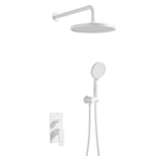 2 Way Wall Concealed Pressure Balance Shower System with Hand Shower-AB502164 Matte White