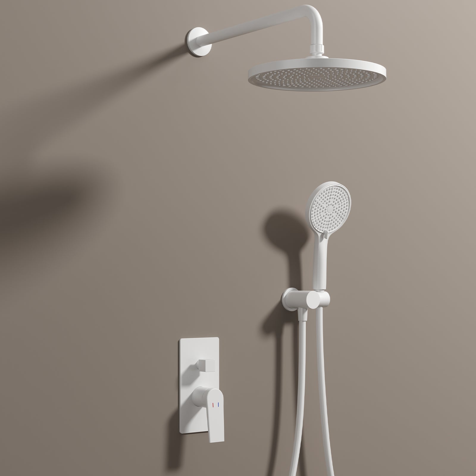 2 Way Wall Concealed Pressure Balance Shower System with Hand Shower-AB502164