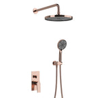 2 Way Wall Concealed Pressure Balance Shower System with Hand Shower-AB502164 Rose Gold
