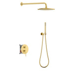 Circular 2-way Wall Concealed Shower Mixer AB502204 Brushed Gold