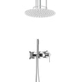 2 Way Wall Concealed Shower System with Rough In Valve and Ceilling shower-AB502233 Chrome