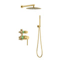 MAXTOR 2 Way Wall Concealed Pressure Balance Shower System-AB502327 Brushed Gold