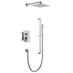 AB502400 – 2 Way Wall Concealed Shower System with Rainfall Overhead Shower & Hand Shower