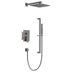 AB502400 – 2 Way Wall Concealed Shower System with Rainfall Overhead Shower & Hand Shower