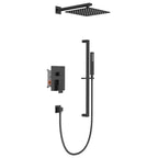 AB502400 – 2 Way Wall Concealed Shower System with Rainfall Overhead Shower & Hand Shower