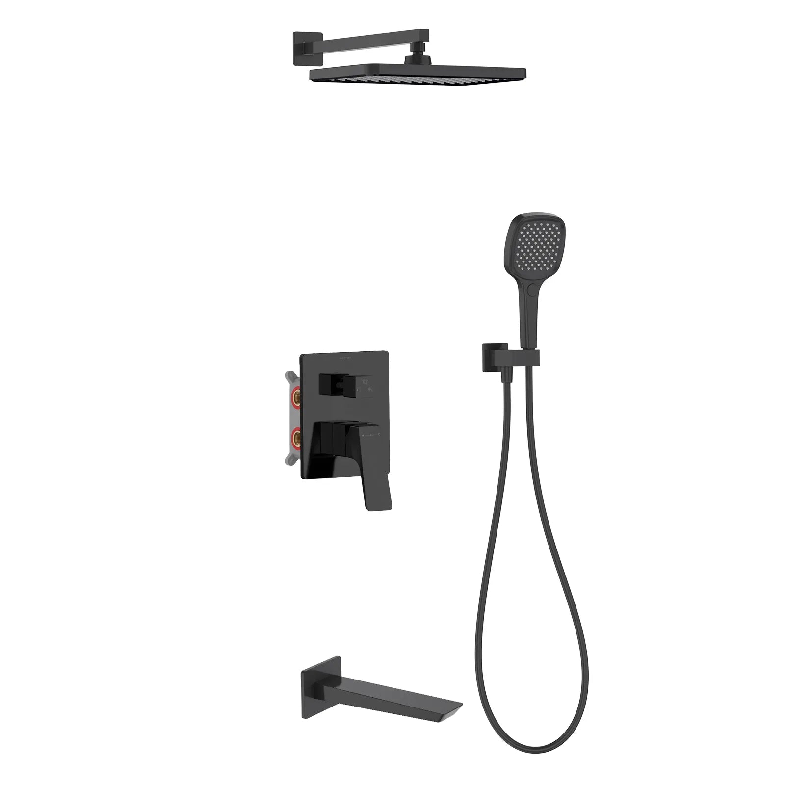 Aurora 3 Way Wall Concealed Shower Faucet AB503068