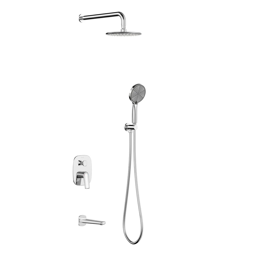 Kris 3 Way Luxury Wall Concealed Shower System – Model AB503070 Chrome