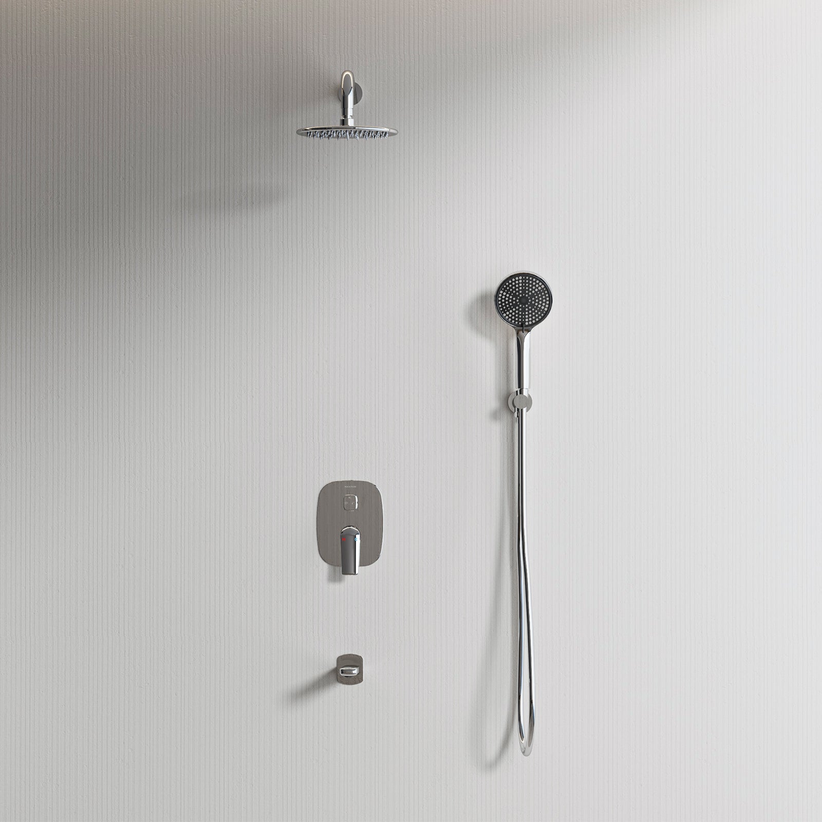 MAXTOR square 2-way wall concealed pressure balance valve with box-MT613070