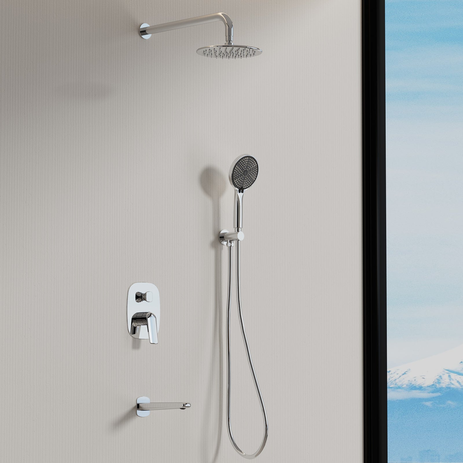 MAXTOR square 2-way wall concealed pressure balance valve with box-MT613070