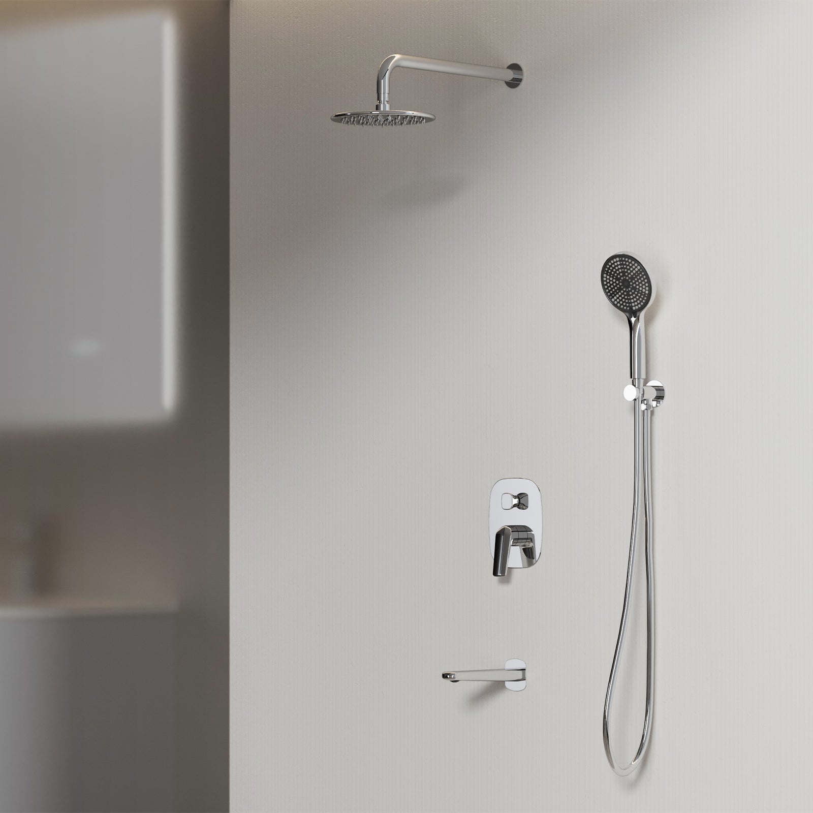 Kris 3 Way Luxury Wall Concealed Shower System – Model AB503070