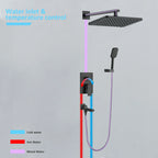 3 Way Wall Concealed Shower System with SUS304 Overhead Rain Shower & Bath Spout