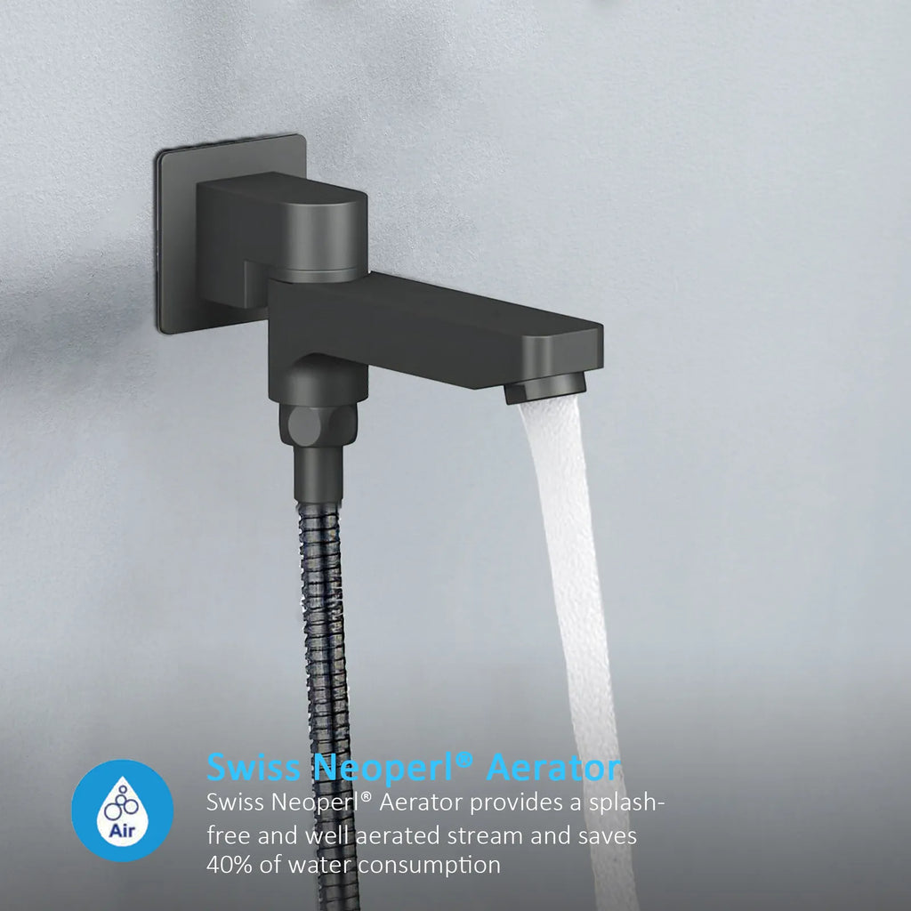 3 Way Wall Concealed Shower System with SUS304 Overhead Rain Shower & Bath Spout