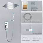 3 Way Wall Concealed Shower System with 400×400mm Overhead Shower & Swivel Spout-AB503300