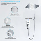 3 Way Wall Concealed Shower System with 400×400mm Overhead Shower & Swivel Spout-AB503300