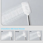 3 Way Wall Concealed Shower System with 400×400mm Overhead Shower & Swivel Spout-AB503300