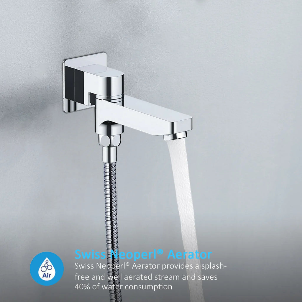 3 Way Wall Concealed Shower System with 400×400mm Overhead Shower & Swivel Spout-AB503300