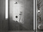 Circular 3-Way Wall Concealed Shower System with Solid Brass Spout AB503404