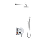 2 Way Lead-Free Brass Wall Concealed Pressure Balance Shower System with Box & Trim Plate Kit – AB612131 Chrome
