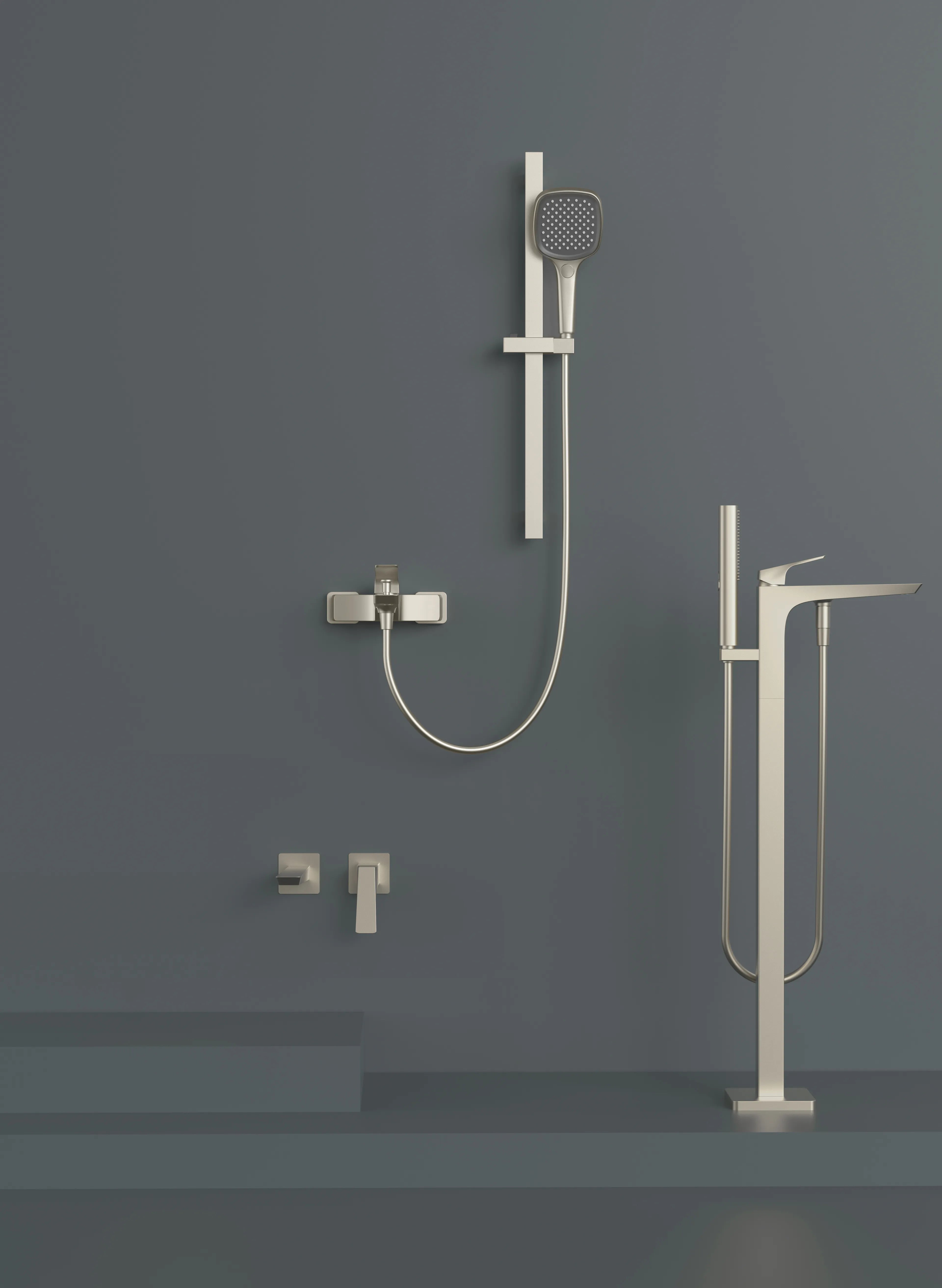 MAXTOR 1 Way Exposed Shower Mixer With 3-Function Hand Shower– AB023168