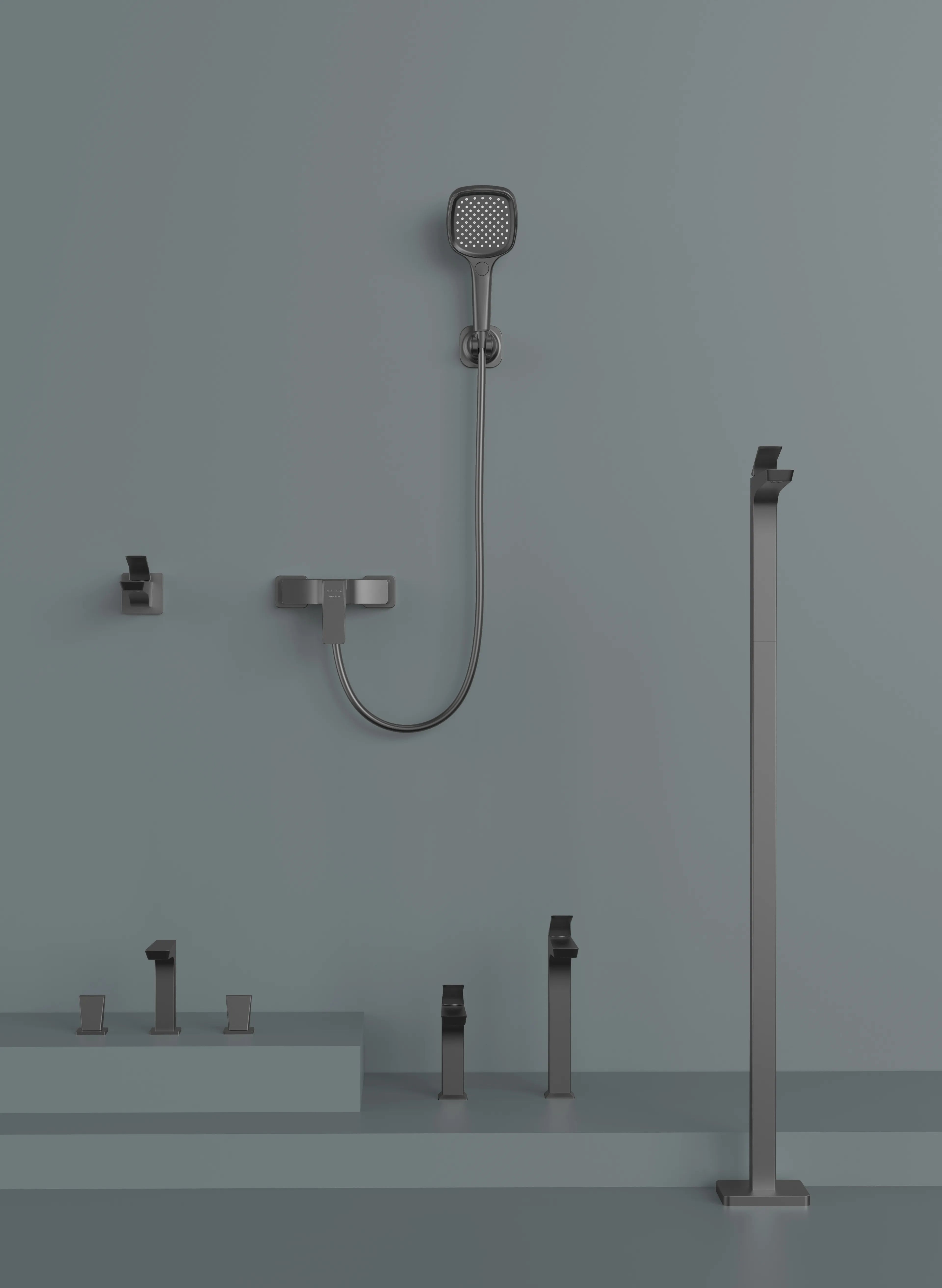MAXTOR 1 Way Exposed Shower Mixer With 3-Function Hand Shower– AB023168