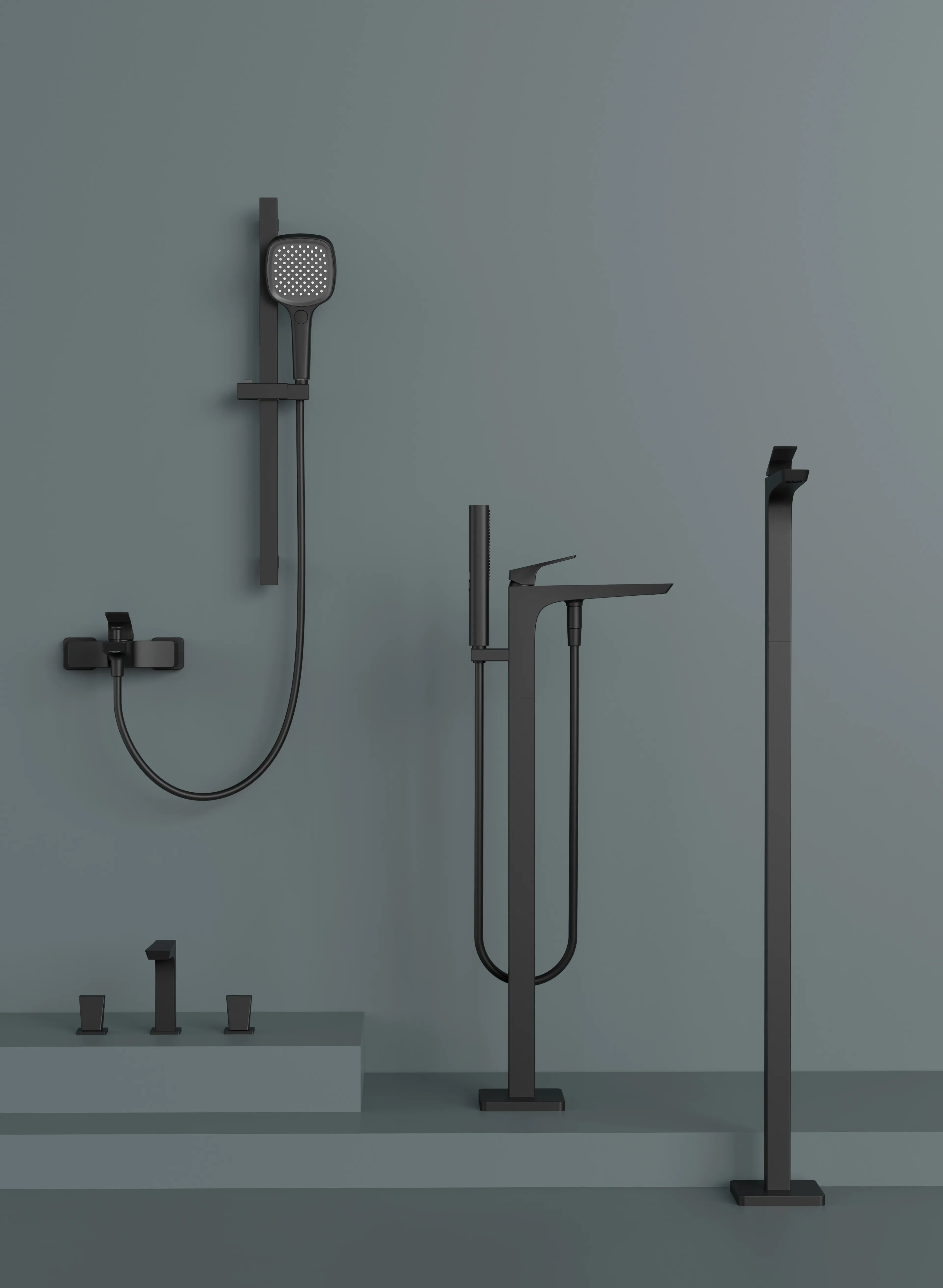 MAXTOR 1 Way Exposed Shower Mixer With 3-Function Hand Shower– AB023168