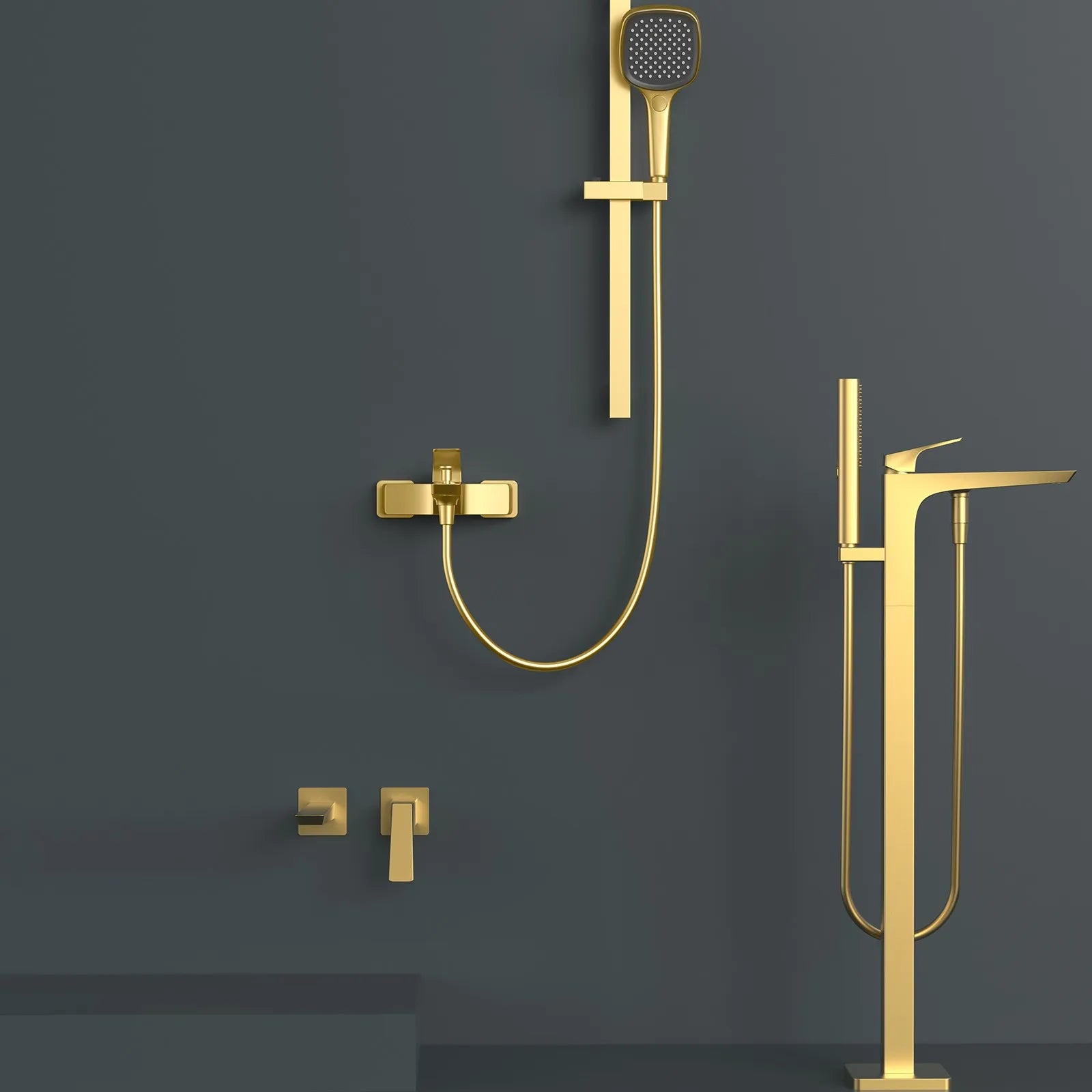 MAXTOR 1 Way Exposed Shower Mixer With 3-Function Hand Shower– AB023168