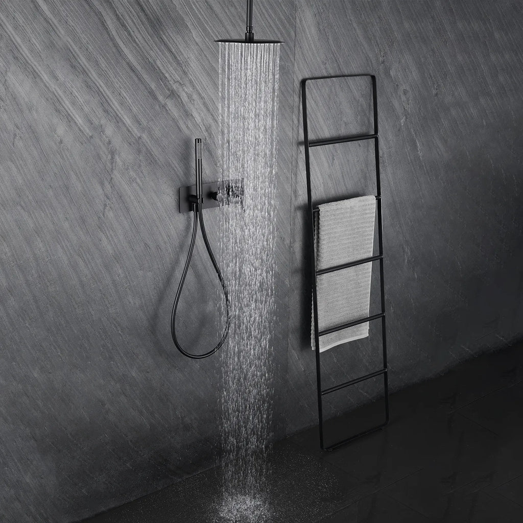 Eire 2-Way Wall-Concealed Shower System With Rough In Valve, Hand Shower and Over Head Shower AH302005