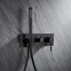 Eire 2-Way Wall-Concealed Shower System With Rough In Valve, Hand Shower and Over Head Shower AH302005