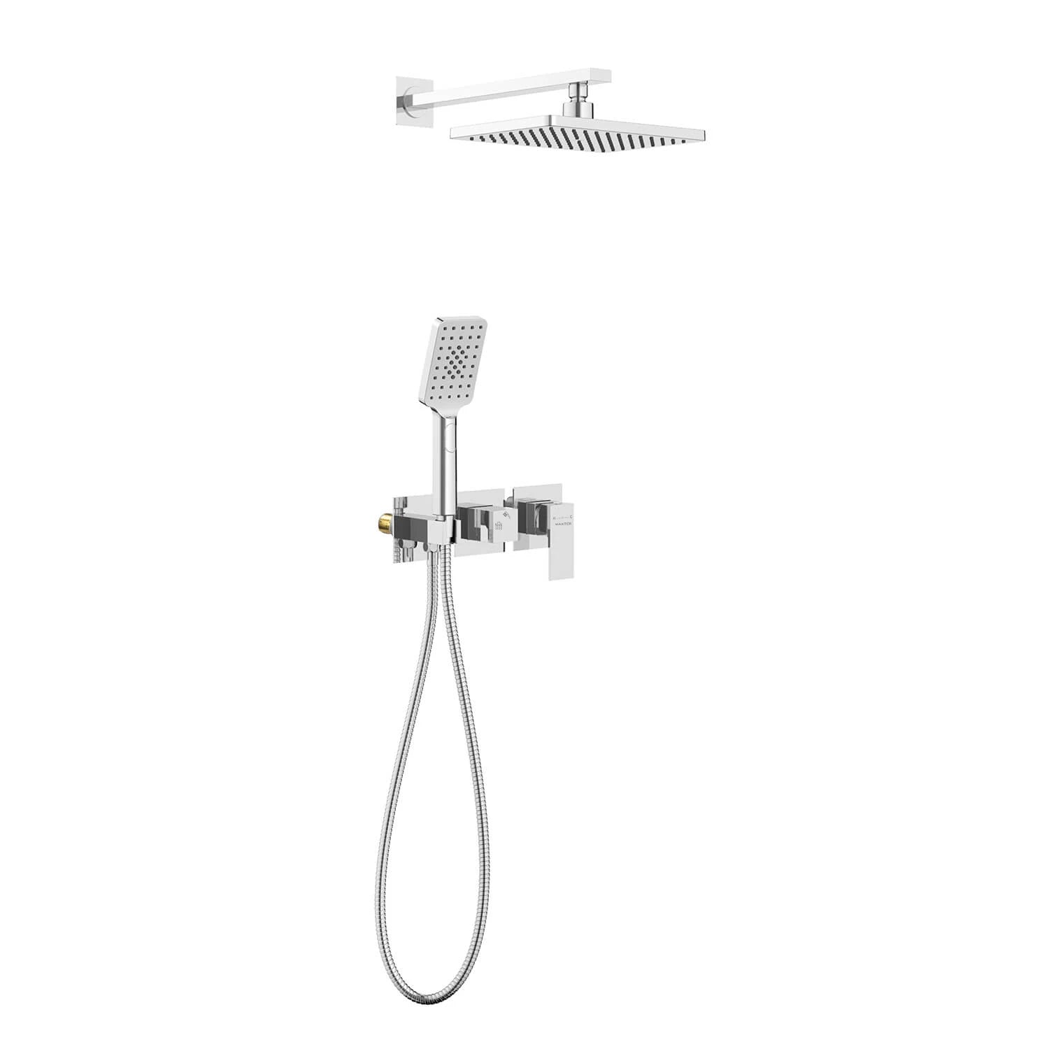 AH502000 – 2 Way Wall Concealed Shower System | Luxury Solid Brass Valve & Rainfall Shower