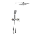 AH502100 2 Way Wall Concealed Shower System– Luxury Brass Mixer with Rainfall Shower Chrome