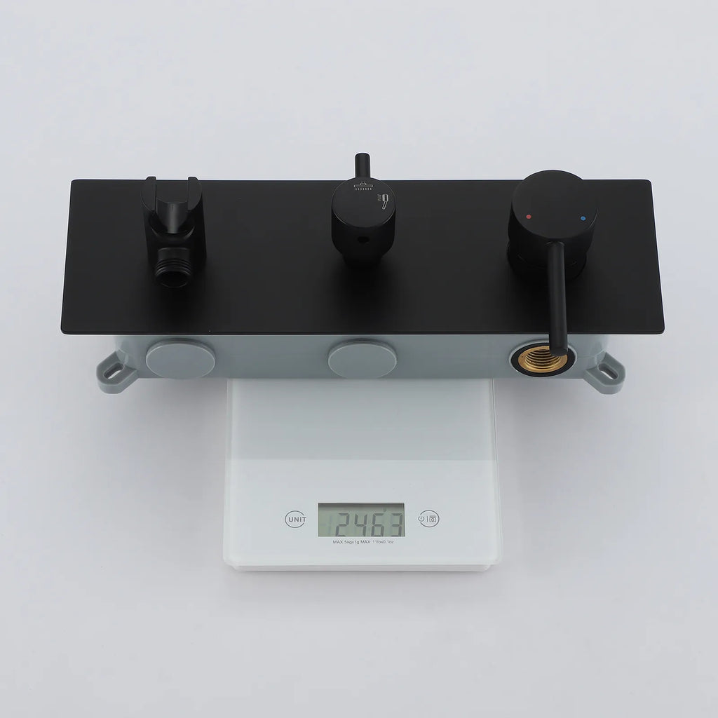 Circular 2-Way Wall Concealed Shower System with Rain & Hand Shower AH502104
