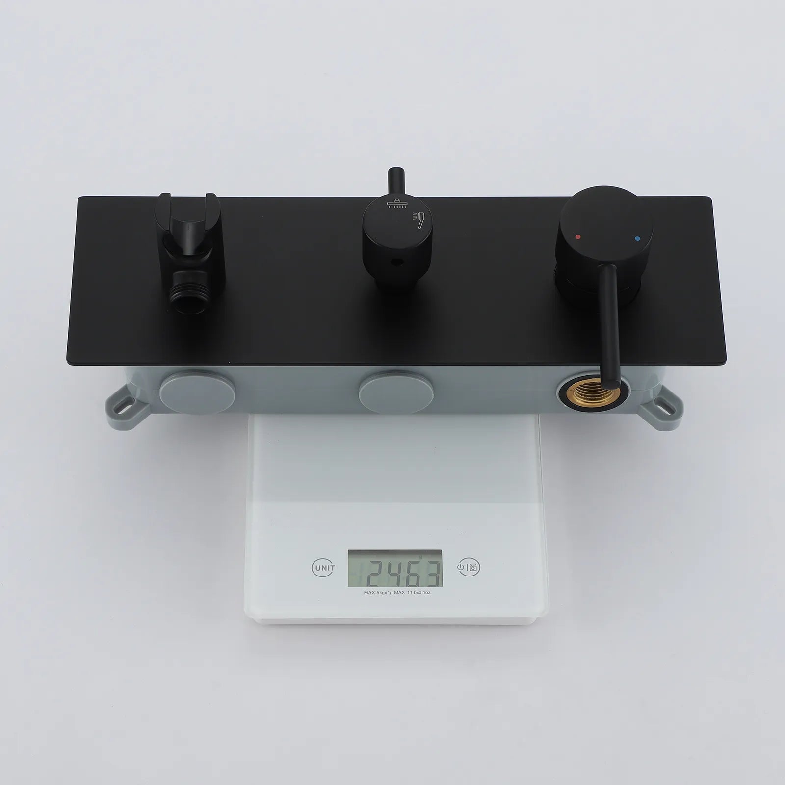 Circular 2-Way Wall Concealed Shower System with Rain & Hand Shower AH502104