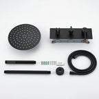 Circular 2-Way Wall Concealed Shower System with Rain & Hand Shower AH502104