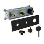Circular 2-Way Wall Concealed Shower System with Rain & Hand Shower AH502104