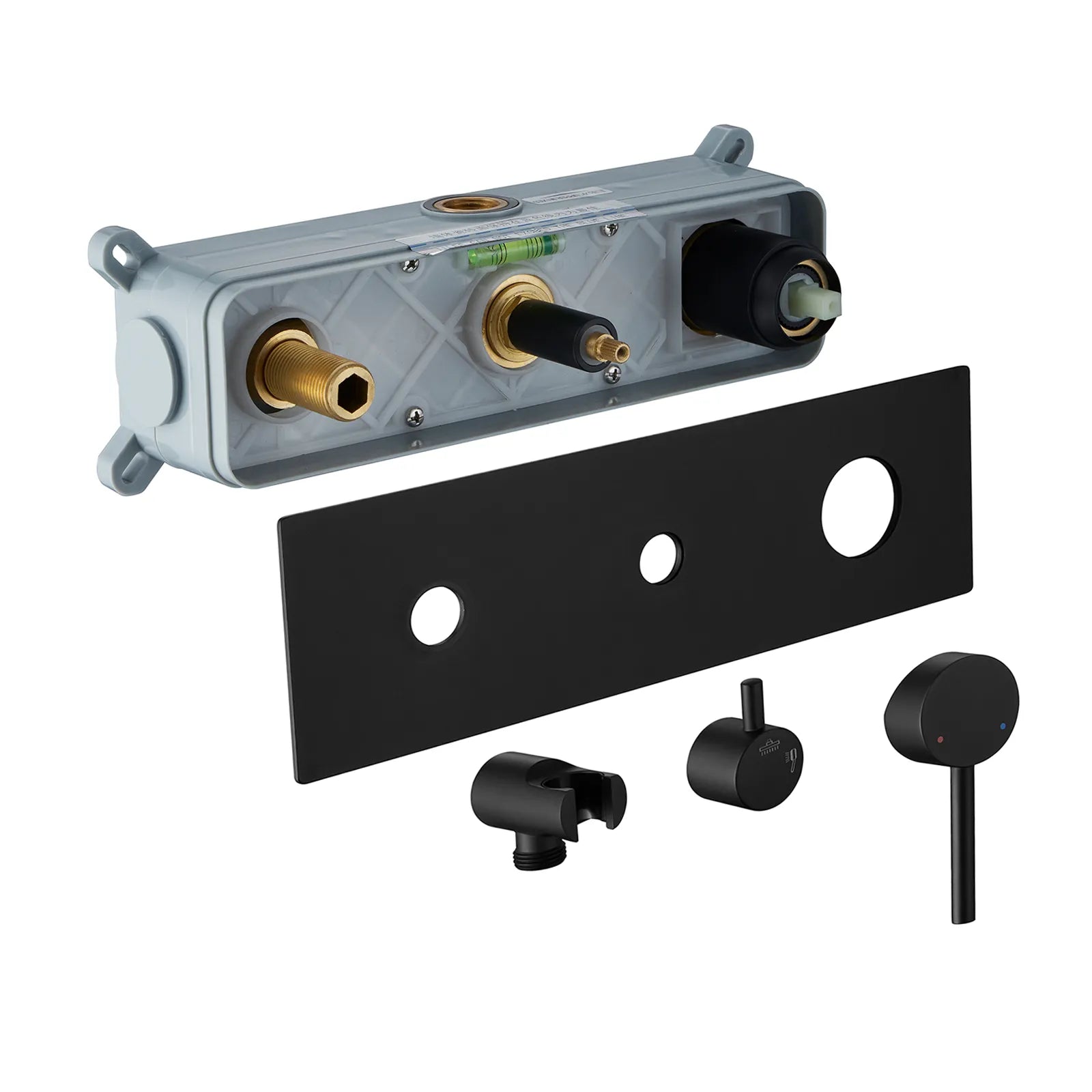 Circular 2-Way Wall Concealed Shower System with Rain & Hand Shower AH502104