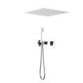 Concealed 2 Way Shower Faucet with overhead shower and handshower AH502400 Chrome