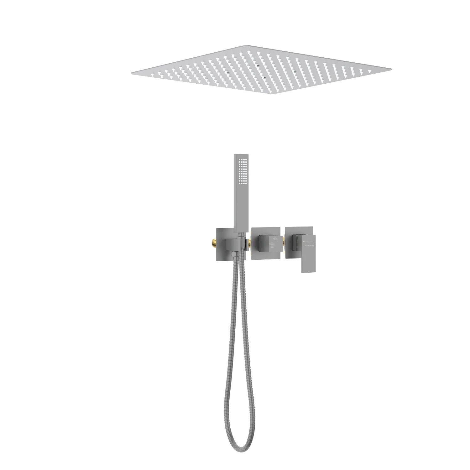 Concealed 2 Way Shower Faucet with overhead shower and handshower AH502400