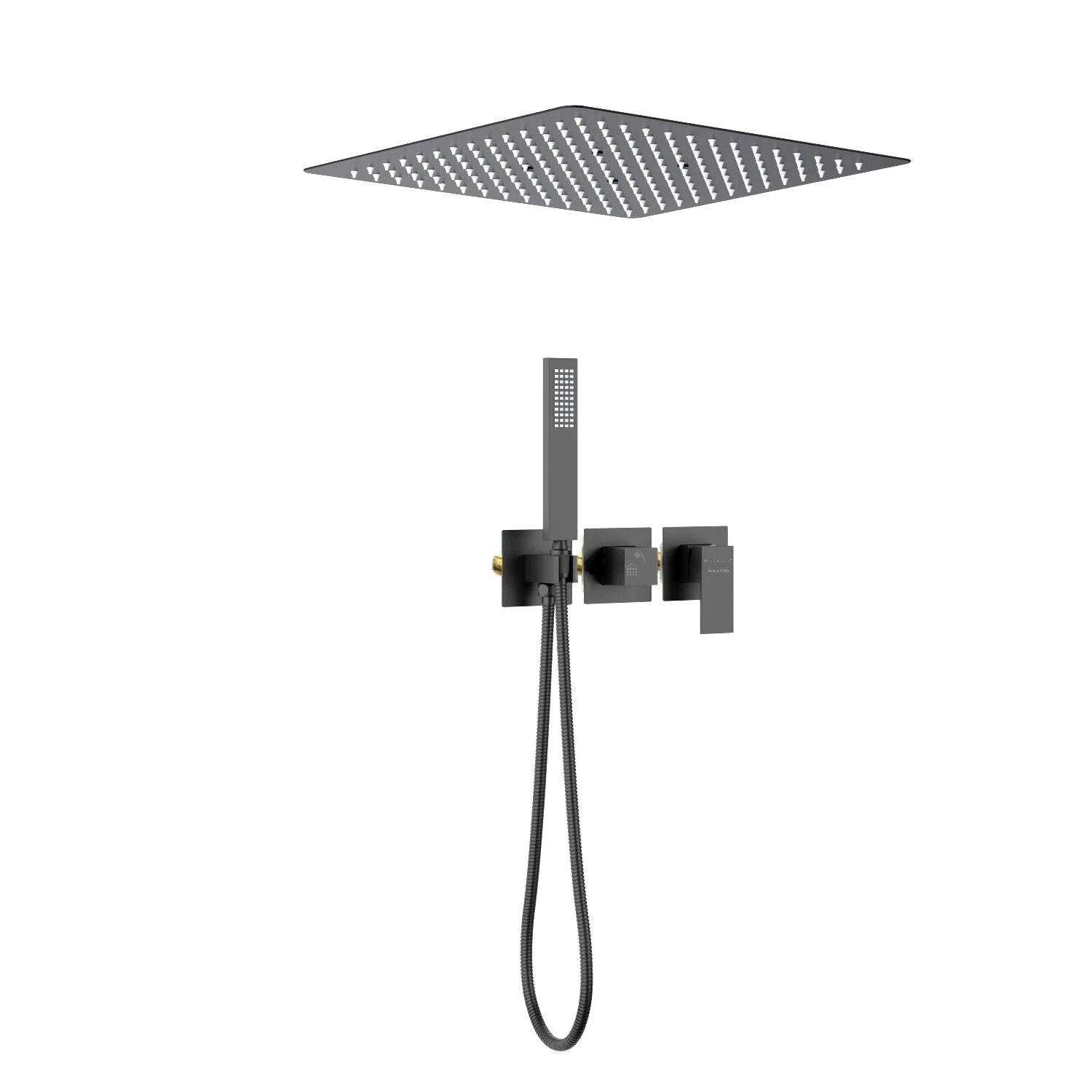 Concealed 2 Way Shower Faucet with overhead shower and handshower AH502400