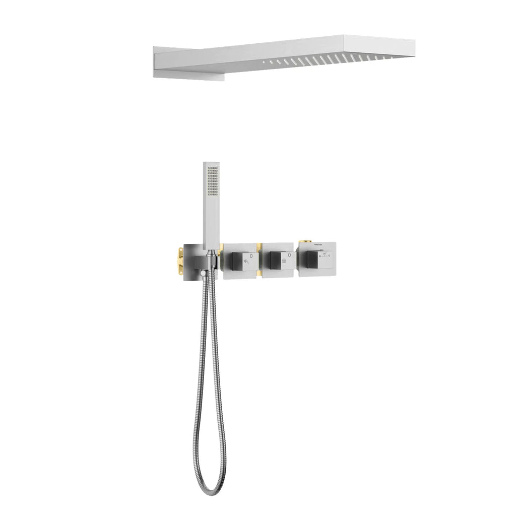 Thermostatic bathroom concealed shower kit AH512200