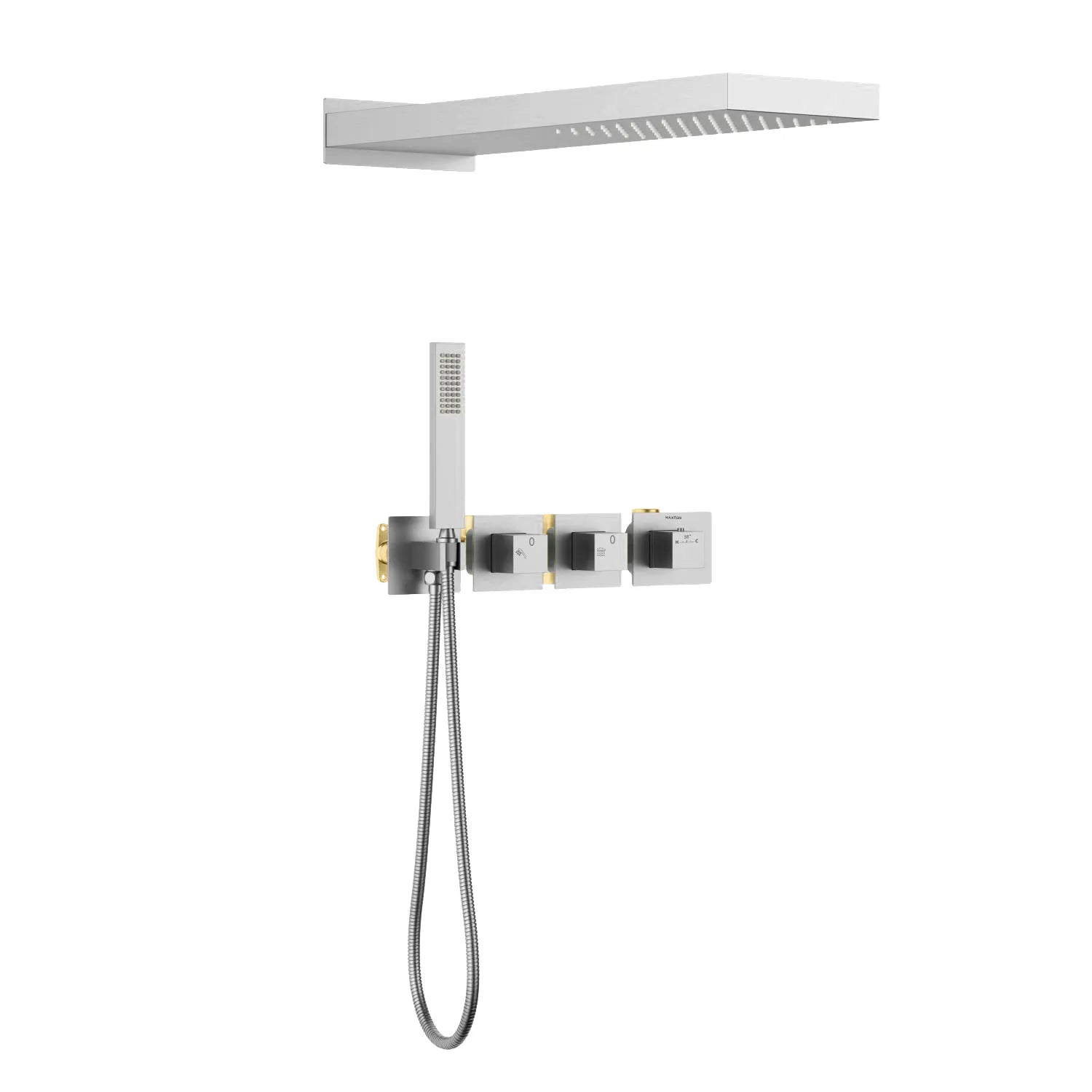 Thermostatic bathroom concealed shower kit AH512200