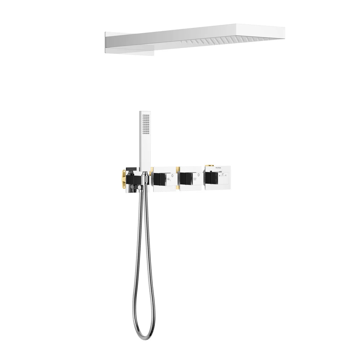 Thermostatic bathroom concealed shower kit AH512200