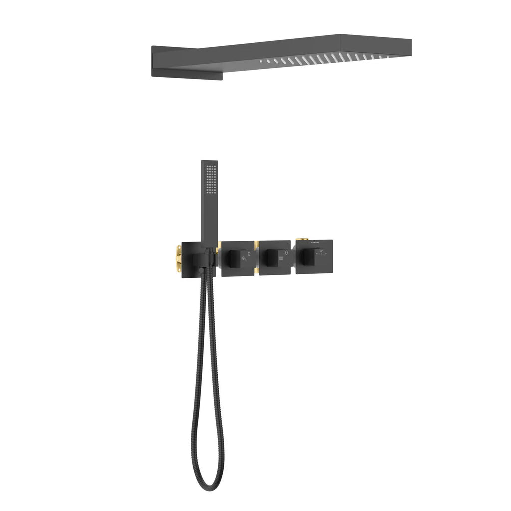 Thermostatic bathroom concealed shower kit AH512200