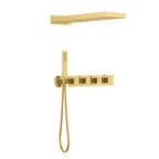 luxury wall mounted shower mixer with Franch Vernet thermostatic cartridge AH513300